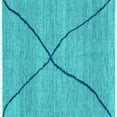 thumbnail image 1 of Ahgly Company Indoor Square Abstract Turquoise Blue Modern Area Rugs, 3' Square, 1 of 4
