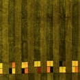 thumbnail image 1 of Ahgly Company Indoor Square Abstract Yellow Modern Area Rugs, 4' Square, 1 of 4
