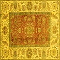 thumbnail image 1 of Ahgly Company Indoor Square Abstract Yellow Modern Area Rugs, 5' Square, 1 of 4