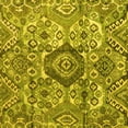 thumbnail image 1 of Ahgly Company Indoor Square Abstract Yellow Modern Area Rugs, 5' Square, 1 of 4