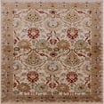 thumbnail image 1 of Ahgly Company Indoor Square Mid-Century Modern Chestnut Red Area Rugs, 5' Square, 1 of 1