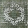 thumbnail image 1 of Ahgly Company Indoor Square Mid-Century Modern DarkSeaGreen Area Rugs, 3' Square, 1 of 1