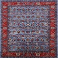 thumbnail image 1 of Ahgly Company Indoor Square Mid-Century Modern Light Purple Blue Area Rugs, 4' Square, 1 of 1