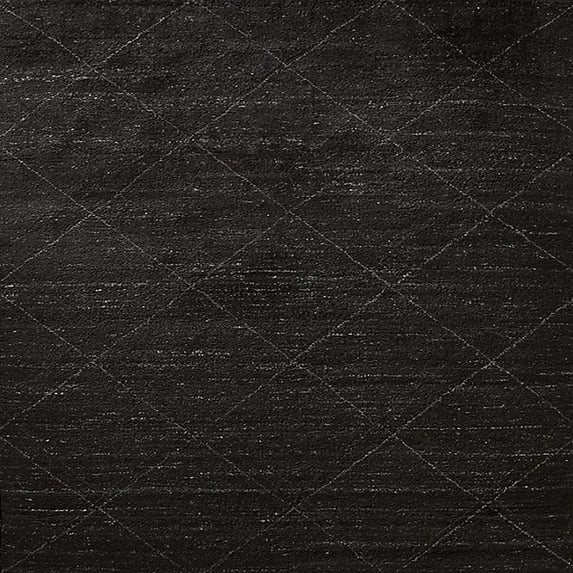 Ahgly Company Indoor Square Mid-Century Modern Old Burgundy Brown Area Rugs, 4' Square