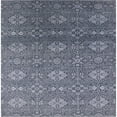 thumbnail image 1 of Ahgly Company Indoor Square Mid-Century Modern Purple Navy Blue Oriental Area Rugs, 3' Square, 1 of 6