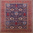 thumbnail image 1 of Ahgly Company Indoor Square Mid-Century Modern Rosy Pink Pink Area Rugs, 7' Square, 1 of 1
