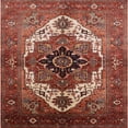 thumbnail image 1 of Ahgly Company Indoor Square Mid-Century Modern Tomato Sauce Red Area Rugs, 7' Square, 1 of 1