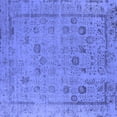thumbnail image 1 of Ahgly Company Indoor Square Oriental Blue Industrial Area Rugs, 3' Square, 1 of 4