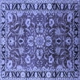 thumbnail image 1 of Ahgly Company Indoor Square Oriental Blue Industrial Area Rugs, 6' Square, 1 of 4