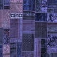 thumbnail image 1 of Ahgly Company Indoor Square Oriental Blue Modern Area Rugs, 4' Square, 1 of 4