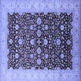 thumbnail image 1 of Ahgly Company Indoor Square Oriental Blue Traditional Area Rugs, 8' Square, 1 of 4