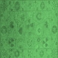 thumbnail image 1 of Ahgly Company Indoor Square Oriental Emerald Green Industrial Area Rugs, 5' Square, 1 of 4