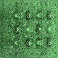 thumbnail image 1 of Ahgly Company Indoor Square Oriental Emerald Green Industrial Area Rugs, 5' Square, 1 of 4