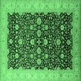 thumbnail image 1 of Ahgly Company Indoor Square Oriental Emerald Green Traditional Area Rugs, 4' Square, 1 of 4