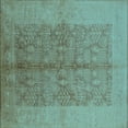 thumbnail image 1 of Ahgly Company Indoor Square Oriental Light Blue Industrial Area Rugs, 3' Square, 1 of 4