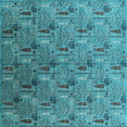 thumbnail image 1 of Ahgly Company Indoor Square Oriental Light Blue Industrial Area Rugs, 3' Square, 1 of 4
