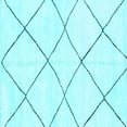 thumbnail image 1 of Ahgly Company Indoor Square Oriental Light Blue Modern Area Rugs, 5' Square, 1 of 4