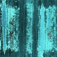 thumbnail image 1 of Ahgly Company Indoor Square Oriental Turquoise Blue Industrial Area Rugs, 3' Square, 1 of 4