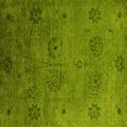 thumbnail image 1 of Ahgly Company Indoor Square Oriental Yellow Industrial Area Rugs, 6' Square, 1 of 4