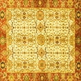 thumbnail image 1 of Ahgly Company Indoor Square Oriental Yellow Traditional Area Rugs, 6' Square, 1 of 4