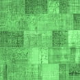 thumbnail image 1 of Ahgly Company Indoor Square Patchwork Emerald Green Transitional Area Rugs, 7' Square, 1 of 4