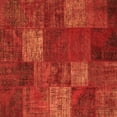thumbnail image 1 of Ahgly Company Indoor Square Patchwork Orange Transitional Area Rugs, 6' Square, 1 of 1