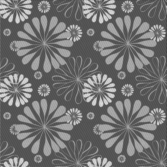 Ahgly Company Indoor Square Patterned Dark Gray Area Rugs, 8' Square