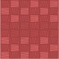 thumbnail image 1 of Ahgly Company Indoor Square Patterned Ferrari Red Area Rugs, 6' Square, 1 of 6