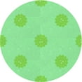 thumbnail image 1 of Ahgly Company Indoor Square Patterned Jade Green Area Rugs, 3' Square, 1 of 6