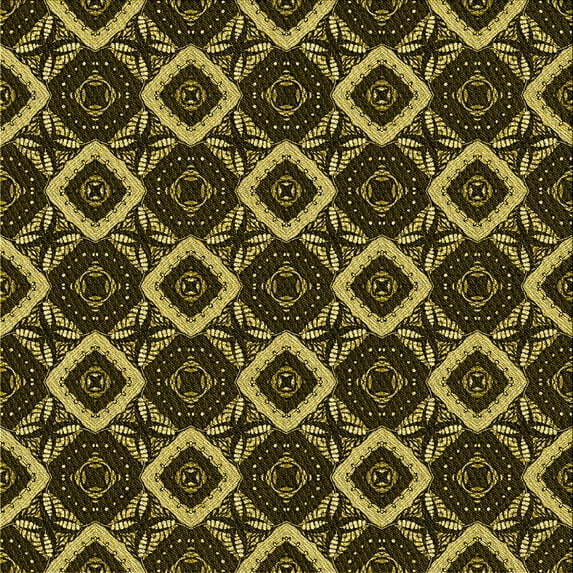 Ahgly Company Indoor Square Patterned Midnight Gray Area Rugs, 4' Square