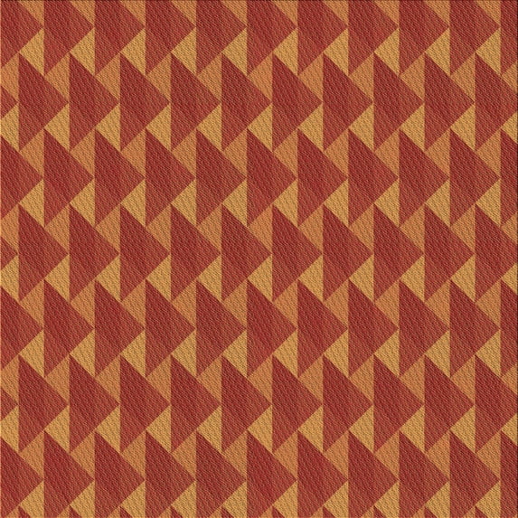 Ahgly Company Indoor Square Patterned Neon Orange Area Rugs, 8' Square