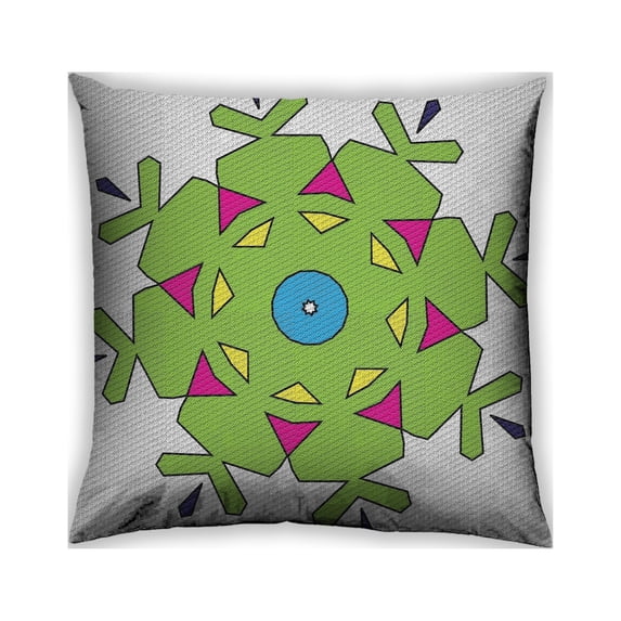 Ahgly Company Indoor Square Patterned Throw Pillow, 18 inch by 18 inch