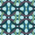 thumbnail image 1 of Ahgly Company Indoor Square Patterned Tiffany Blue Area Rugs, 5' Square, 1 of 6