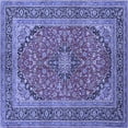 thumbnail image 1 of Ahgly Company Indoor Square Persian Blue Traditional Area Rugs, 4' Square, 1 of 4
