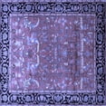 thumbnail image 1 of Ahgly Company Indoor Square Persian Blue Traditional Area Rugs, 5' Square, 1 of 4