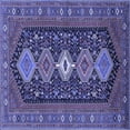 thumbnail image 1 of Ahgly Company Indoor Square Persian Blue Traditional Area Rugs, 7' Square, 1 of 4