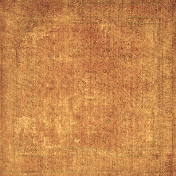 Ahgly Company Indoor Square Persian Brown Traditional Area Rugs, 3' Square
