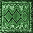thumbnail image 1 of Ahgly Company Indoor Square Persian Emerald Green Traditional Area Rugs, 3' Square, 1 of 4