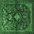 thumbnail image 1 of Ahgly Company Indoor Square Persian Emerald Green Traditional Area Rugs, 3' Square, 1 of 4