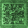 thumbnail image 1 of Ahgly Company Indoor Square Persian Emerald Green Traditional Area Rugs, 5' Square, 1 of 4