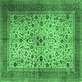 thumbnail image 1 of Ahgly Company Indoor Square Persian Emerald Green Traditional Area Rugs, 5' Square, 1 of 4