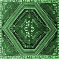 thumbnail image 1 of Ahgly Company Indoor Square Persian Emerald Green Traditional Area Rugs, 6' Square, 1 of 4