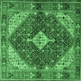 thumbnail image 1 of Ahgly Company Indoor Square Persian Emerald Green Traditional Area Rugs, 7' Square, 1 of 4