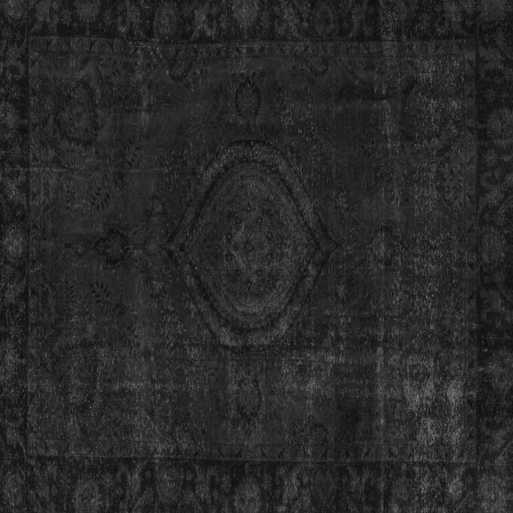 Ahgly Company Indoor Square Persian Gray Bohemian Area Rugs, 5' Square