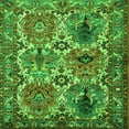 thumbnail image 1 of Ahgly Company Indoor Square Persian Green Traditional Area Rugs, 4' Square, 1 of 1