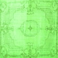 thumbnail image 1 of Ahgly Company Indoor Square Persian Green Traditional Area Rugs, 7' Square, 1 of 1