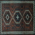 thumbnail image 1 of Ahgly Company Indoor Square Persian Light Blue Traditional Area Rugs, 5' Square, 1 of 4