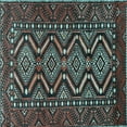 thumbnail image 1 of Ahgly Company Indoor Square Persian Light Blue Traditional Area Rugs, 7' Square, 1 of 4