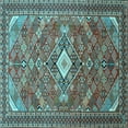 thumbnail image 1 of Ahgly Company Indoor Square Persian Light Blue Traditional Area Rugs, 8' Square, 1 of 4