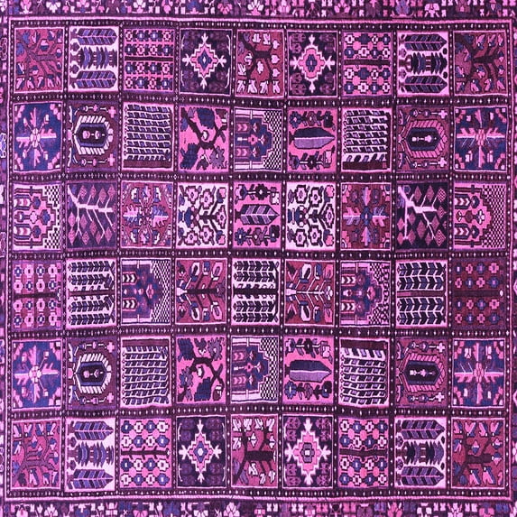 Ahgly Company Indoor Square Persian Purple Traditional Area Rugs, 4' Square